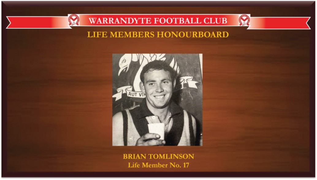 Club Legend Brian Tomlinson