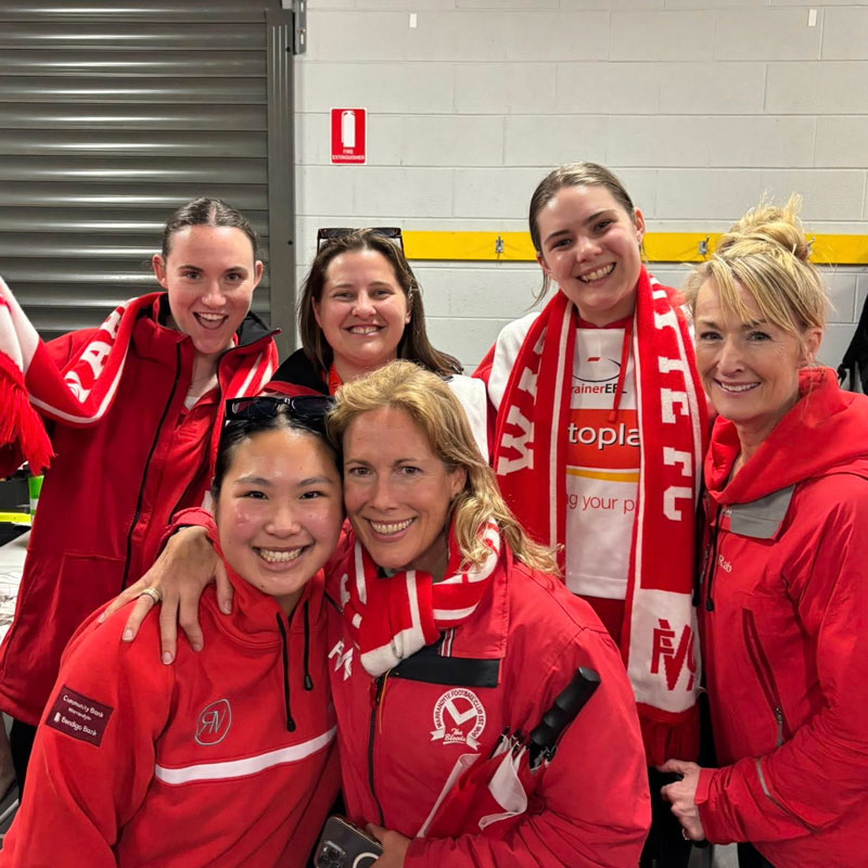 Bloods-supporters-WFC Bloods Supporters at Warrandyte Football Club